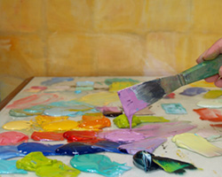 Mono-print Step 1