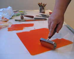 Mono-print Step 2