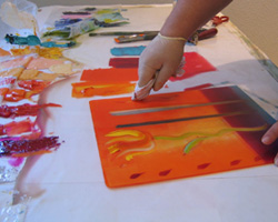 Mono-print Step 3